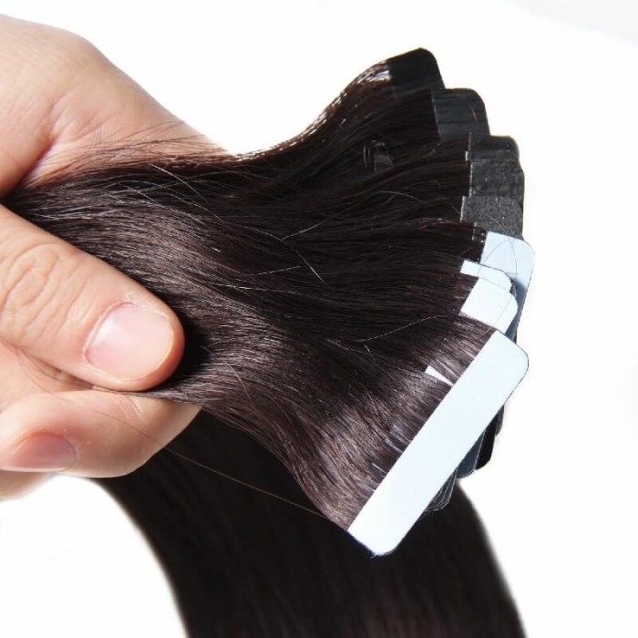 Kriyya Best Tape In Hair Extensions Natural Black 100 Human Hair