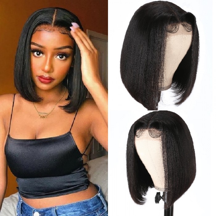 Bob wig with baby hair 2025