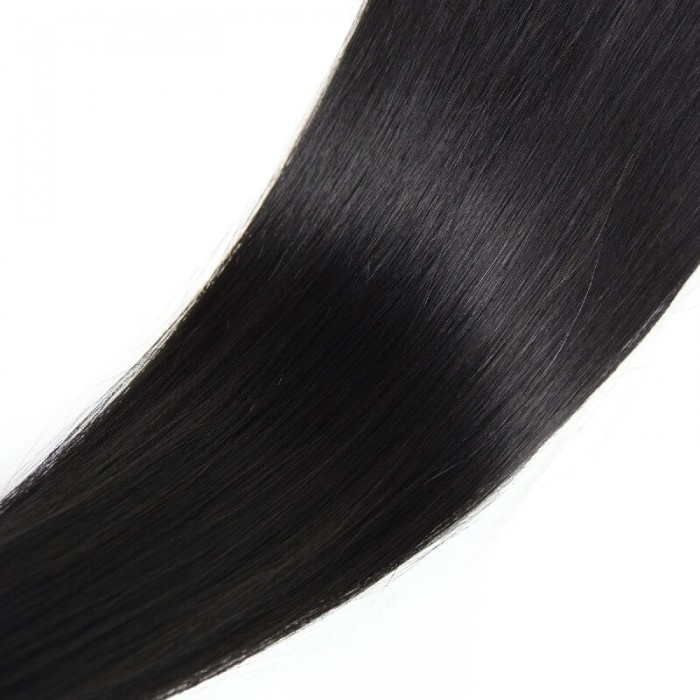 Kriyya Professional U-Tip Hair Extensions Nail Tip Hair-Jet Black