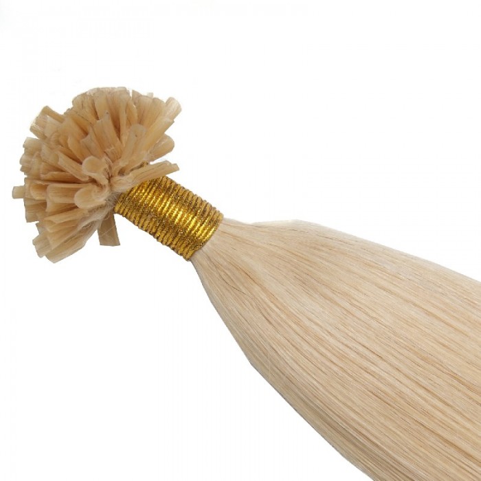Kriyya Professional U-Tip Nail Hair Extensions-Platinum Blonde