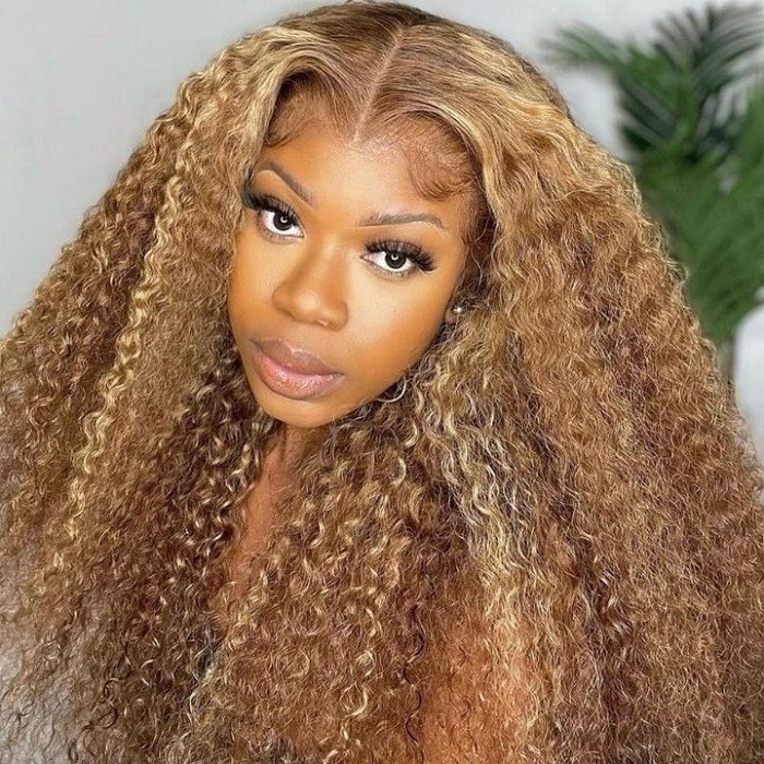 Flash Sale 13X4 Honey Blonde Highlight Lace Front Wig