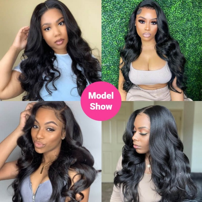 Kriyya V Part Body Wave Wig No Leave Out Human Hair Wig Upgrade U Part Wig 150% Density
