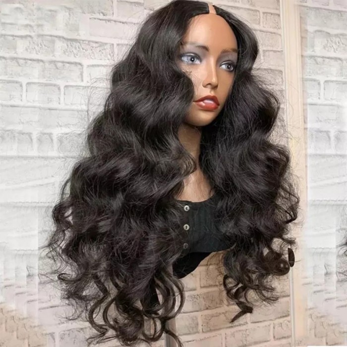 Kriyya V Part Body Wave Wig No Leave Out Human Hair Wig Upgrade U Part Wig 150% Density