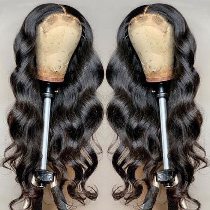 Kriyya YTber Recommendations Body Wave Human Hair Wigs 150% 180% Density 4x4 Lace Closure Wig