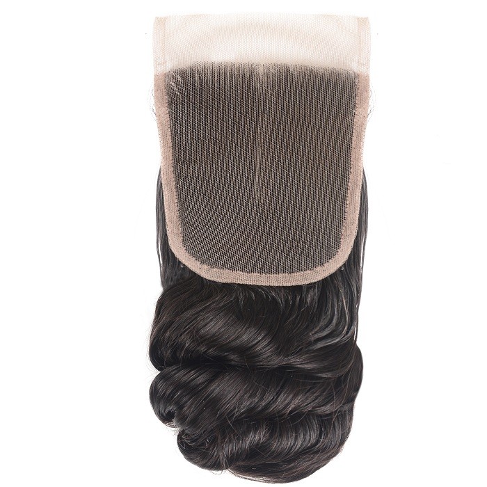 Kriyya Pre-Plucked Loose Wave Virgin Human Hair 4x4 Lace Closure