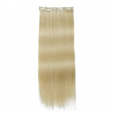 Kriyya 100g Real Hair Extensions Clip In Blonde Remy Human Hair Color 18-22 Inch