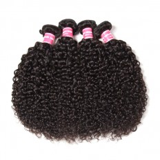 Kriyya 4 Pcs Brazilian Curly Human Hair Bundles Virgin Hair 9A Virgin Hair
