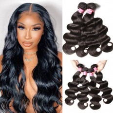 Kriyya Best Malaysian Human Hair Weave Body Wave Hair 4 Pcs 9A Virgin Hair