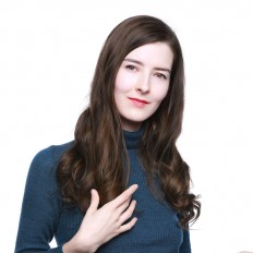 Kriyya 120g Clip Extensions Chocolate Brown Remy Hair Weave Hair Extensions