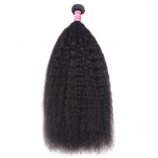Kriyya 1 Piece Kinky Straight Hair Weave Unprocessed Human Hair