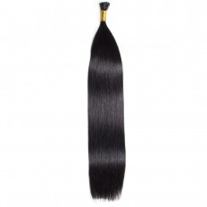 Kriyya 100% Remy I-Tip Hair Extensions-Jet Black