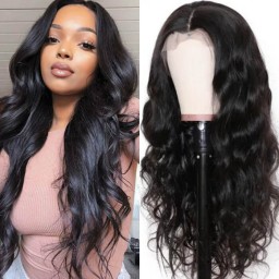 Kriyya Pre Plucked 360 Lace Frontal Wig 150% Density Body Wave Wet And Wavy Remy Human Hair Wigs