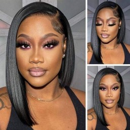 Asymmetrical bob wig cheap