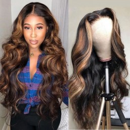 Kriyya Body Wave Middle Part Wigs Body Wave Lace Part Wig 150