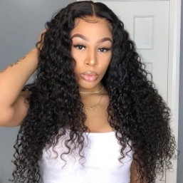 Human hair middle part wig shop