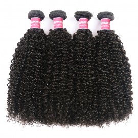 Kriyya Kinky Curly Indian Virgin Hair Best Human Hair Weave 4 Pcs