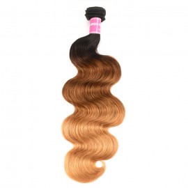 Kriyya Body Wave 1 Bundle T1B/4/27 Ombre Hair 100 Human Hair Bundles