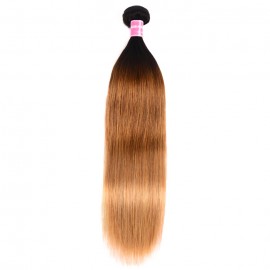 Kriyya Straight Hair 1 Bundle Three Tone Ombre Human Hair Bundles