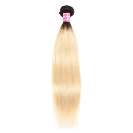 Kriyya Straight Hair T1B/613 Color Ombre 1 Bundle Human Hair Weave