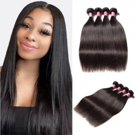 Kriyya Malaysian Best Straight Human Hair Weave 4 Bundles 9A Virgin Hair