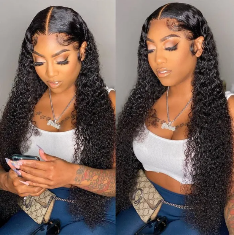 curly lace closure wigs
