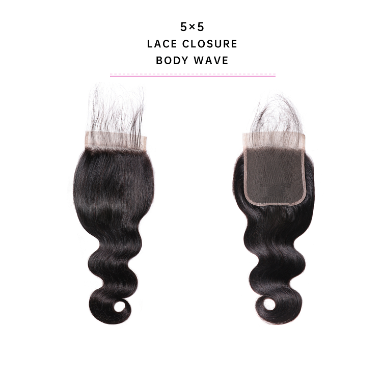 Remy Hair Body Wave 5x5 Lace Closure Brazilian Body Wave 5x5 Lace Closure