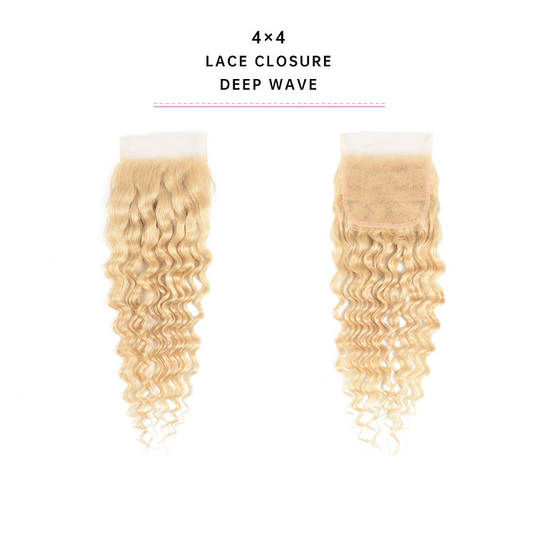 Deep Wave 613 Remy Hair Lace Closure