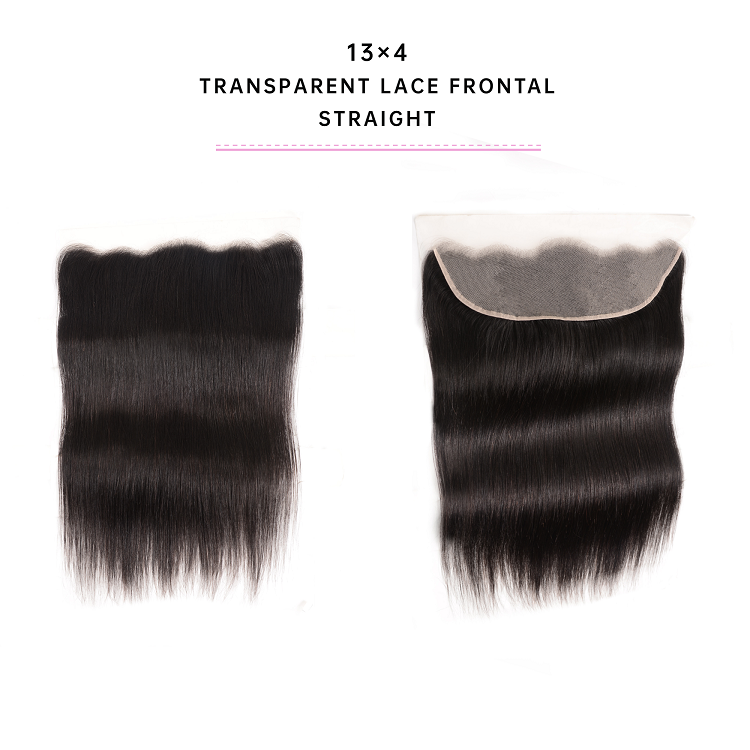 Straight Virgin Hair 13x4 Transparent Lace Frontal Straight Hair Cheap Lace Frontals Human Hair