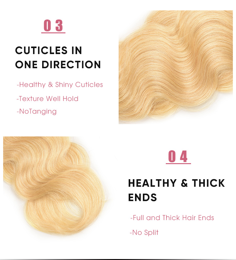 Body Wave 1B/613 Ombre 4 Pcs Cheap Hair Bundles Brazilian 4 Pcs Body Wave  Bundles 1B/613 Ombre