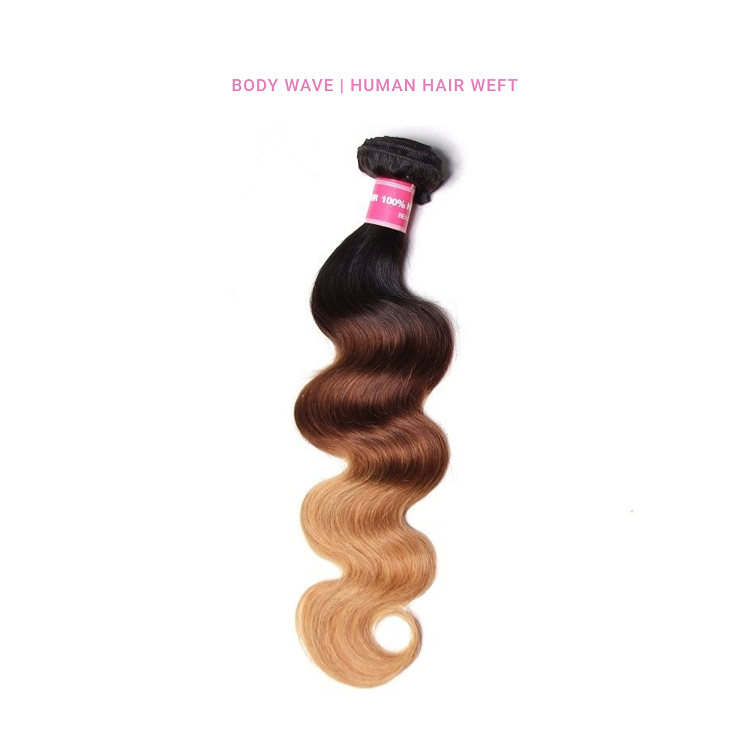 Body Wave Weave Human Hair T1B/4/27 Ombre