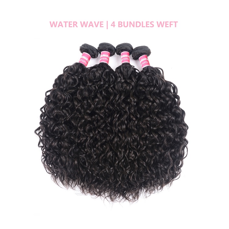 Water Wave 4 Pcs 100 Human Hair Bundles