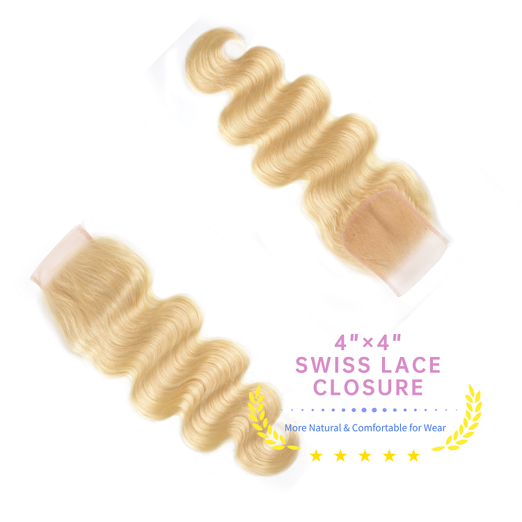613 Bundles Body Wave Human Hair With Closure 613 Body Wave 3 Bundles With 4x4 Closure