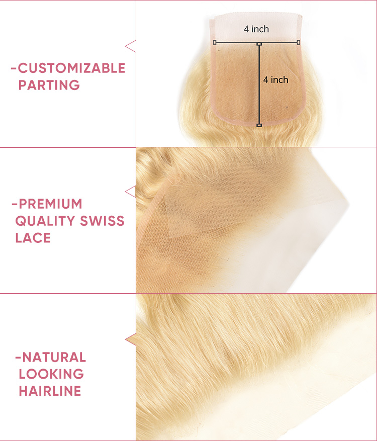 Brazilian Body Wave Hair With 4x4 Lace Closure Brazilian Body Wave Bundles With Closure