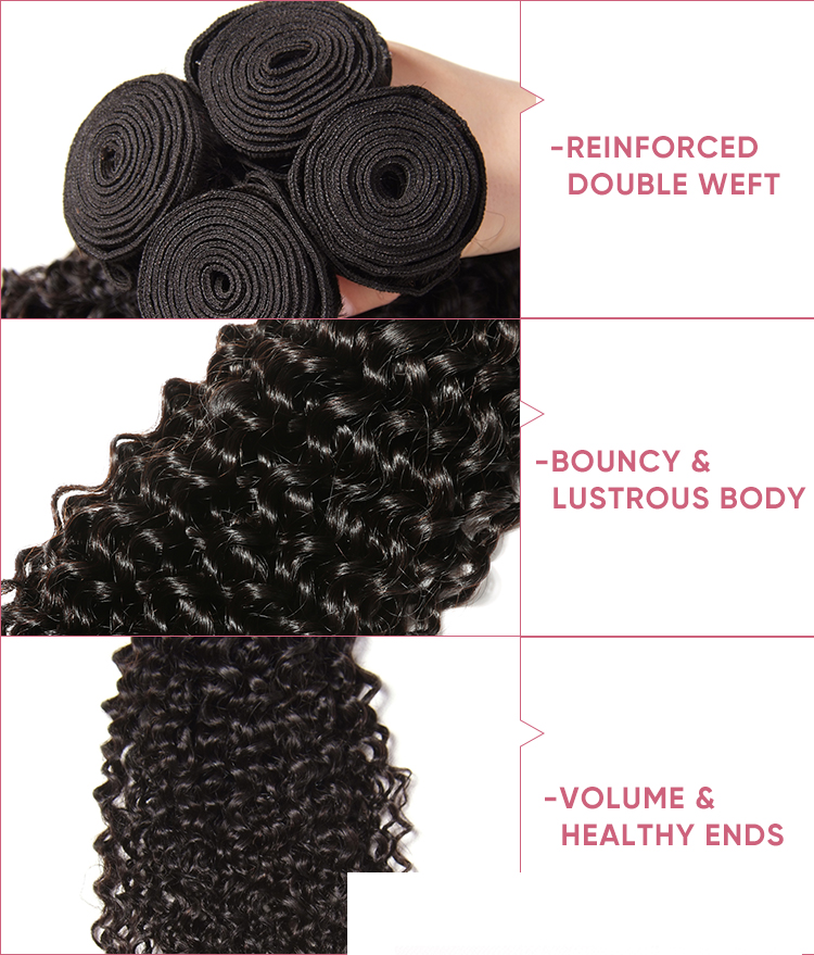 Jerry Curly 3 Bundles With 4x4 Closure Jerry Curly Hair Bundle Deals With Closure