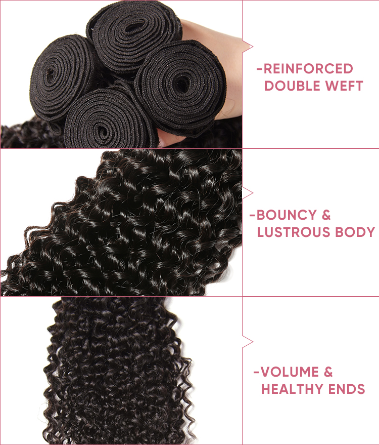 Jerry Curly Virgin Hair 3pcs With Lace Closure Jerry Curly Hair Weave With Closure