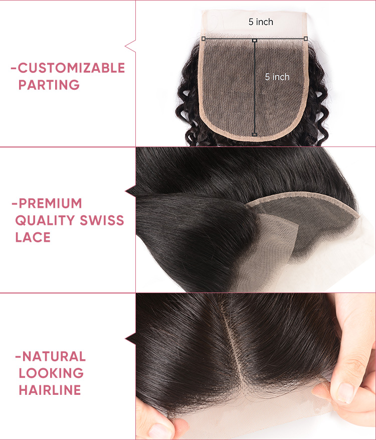 Jerry Curly Hair With 5x5 Lace Closure Jerry Curly Human Hair With 5x5 Closure