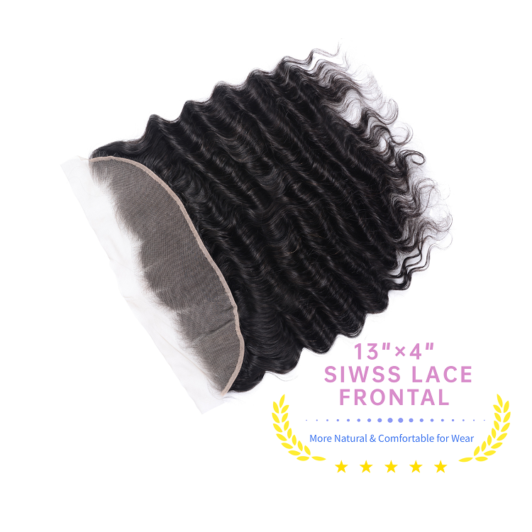 Virgin Hair Bundles Loose Deep Wave With Frontal Cheap Bundles With 13x4 Lace Frontal