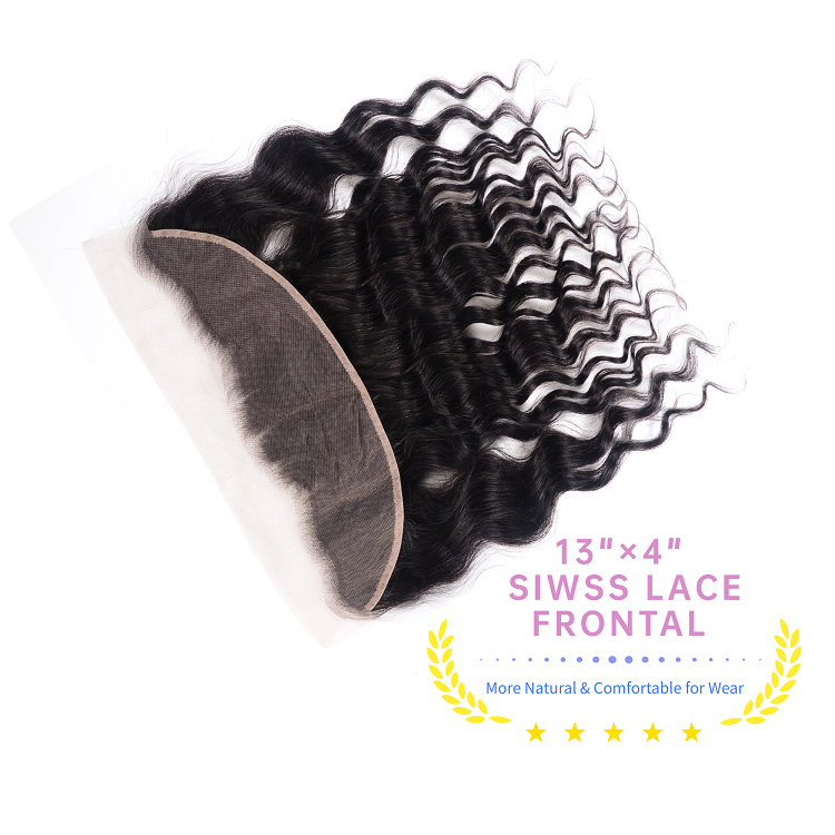 4pcs Natural Wave Human Hair With Lace Frontal Natural Wave Cheap Bundles With Frontal