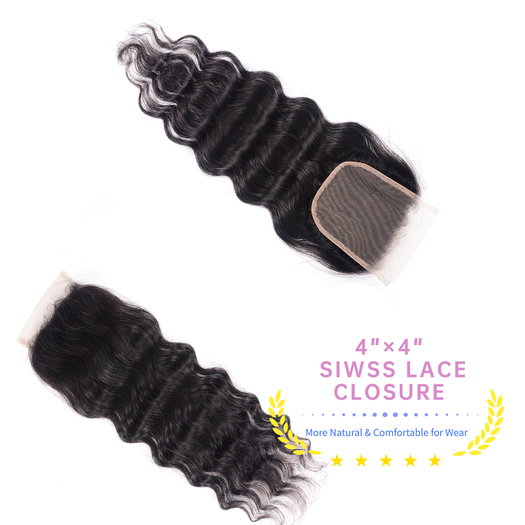 Natural Wave Bundles With 4x4 Lace Closure Natural Wave Hair Weave With 4x4 Lace Closure