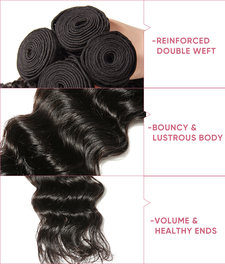 Cheap Bundles With 13x4 Lace Frontal Cheap Natural Wave 4 Bundles With Frontal