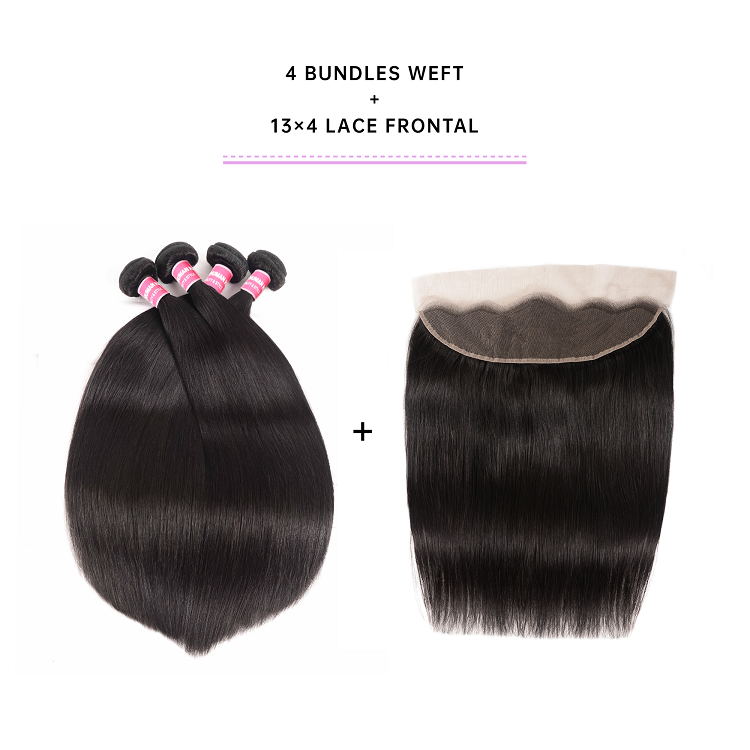 4 Bundles Straight With Frontal Deal Straight 4 Bundle Deals With Frontal
