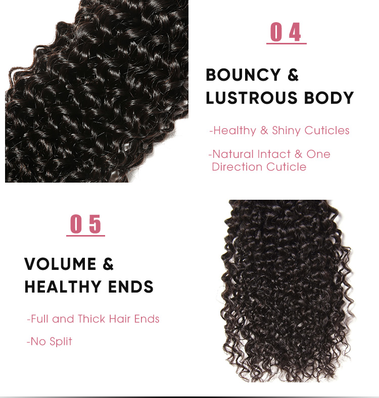 Jerry Curly 5x5 Transparent Lace Closure With Baby Hair