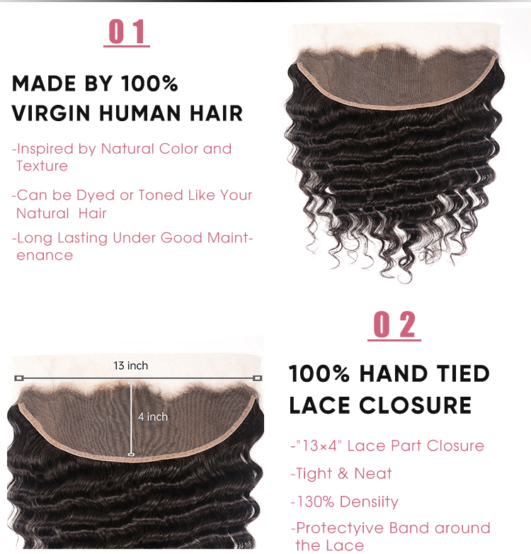 Loose Deep Wave Virgin Hair Cheap Lace Frontals