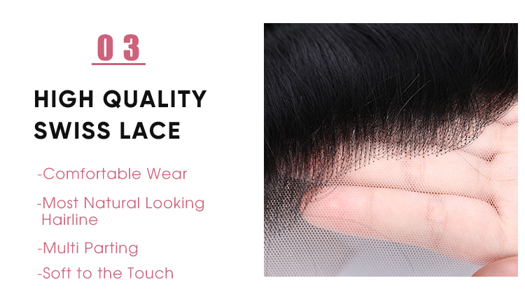 Brazilian 13x4 Transparent Lace Frontal With Baby Hair Straight 13x4 Transparent Lace Frontal Closure