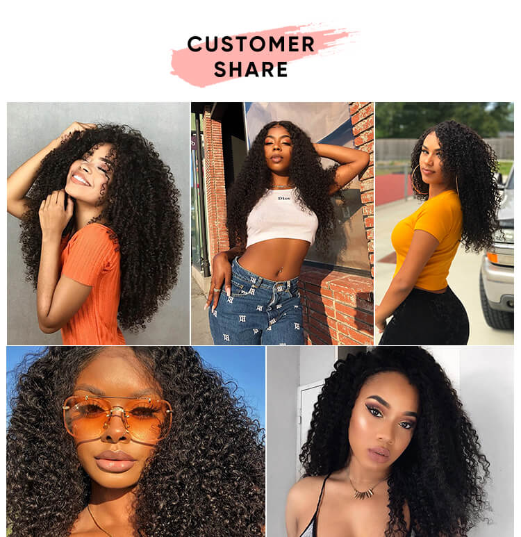 Kinky Curly 13x4 Lace Frontal Virgin Hair Kinky Curly 13x4 Lace Frontal