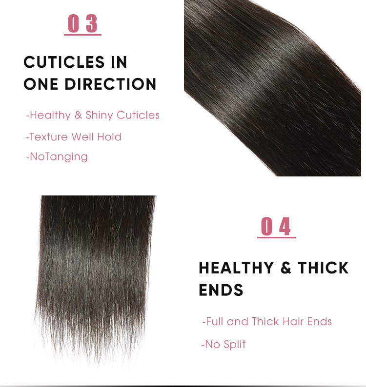 Brazilian 4 Pcs Straight Bundles Straight 4 Bundles Weave Virgin Hair