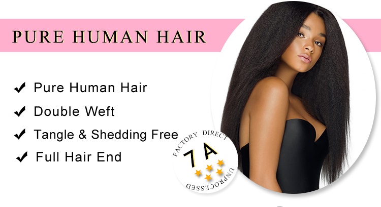 Kinky Straight 4 Pcs Bundles Human Hair Kinky Straight 4 Bundles Best Weave Hair