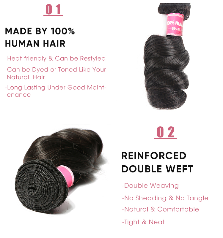 Loose Wave 3 Bundles Human Hair Weave Human Hair 3 Bundles Loose Wave Weave