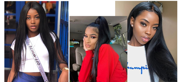 straight 3 Bundles Human Hair Weave